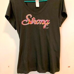 XL NWOT  Curves Black/Strong Muscle T Shirt